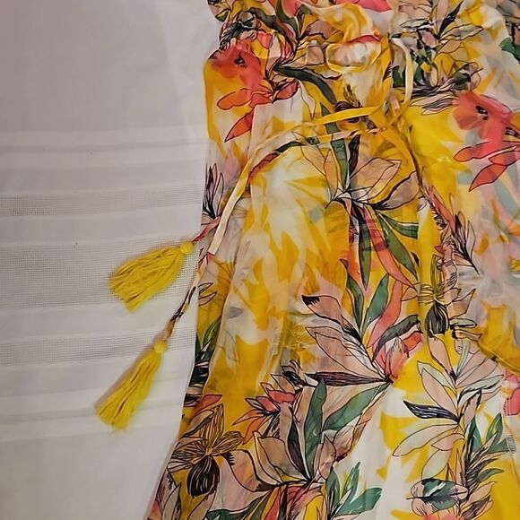 Floral sheer Whimsigoth robe or cover up size Medium/Large - Picture 13 of 13